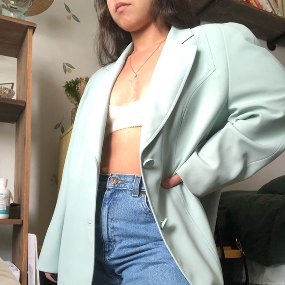 Vintage Aldo Falcon Couture Seafoam Blazer